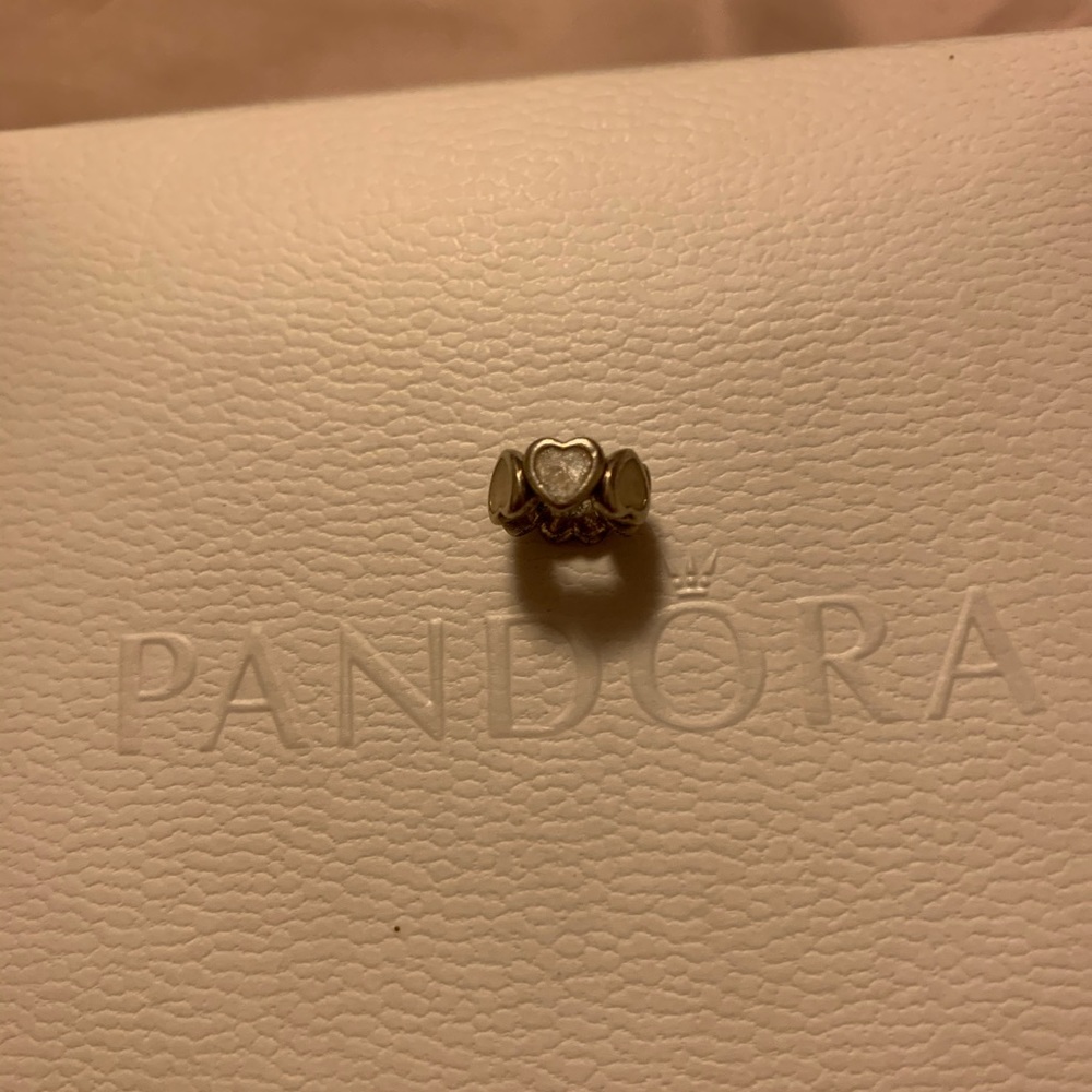 Heart pandora cuff charm
